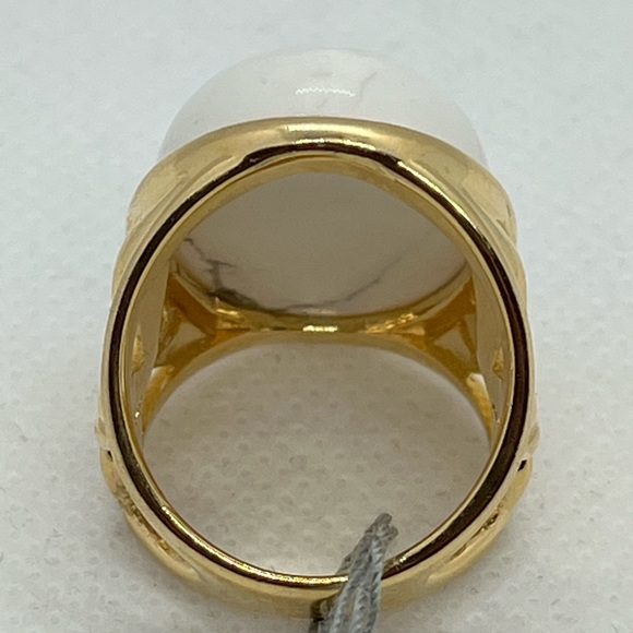 Howlite stone ring - Picture 14 of 14